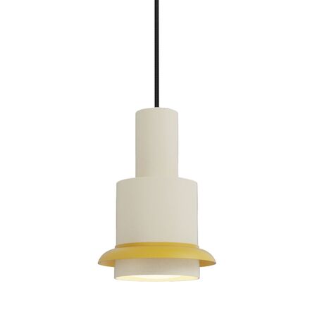 DCWéditions CHAUMONT PENDANT von DCW Weiss-Gelb, Ø: 15 cm 