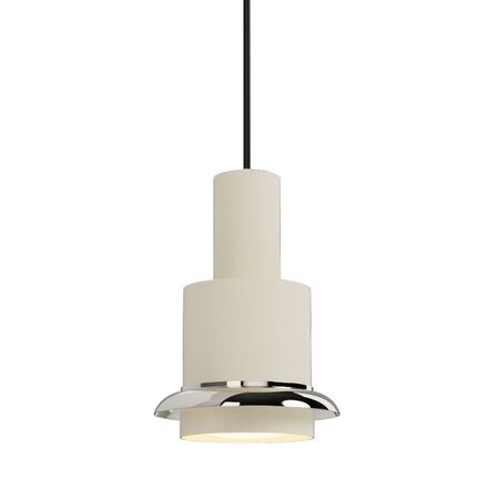 DCWéditions CHAUMONT PENDANT von DCW Weiss-Nickel, Ø: 15 cm 