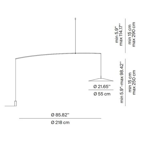 Luceplan Stehleuchte Koinè von Luceplan  Schwarz-1