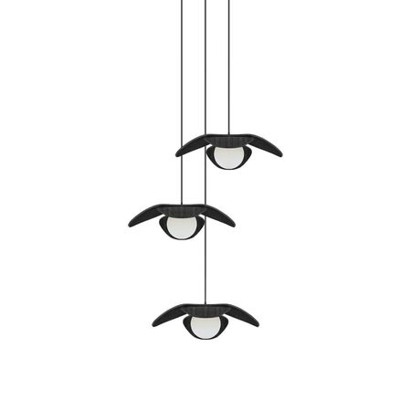 Umage Pendelleuchte Forget Me Not im Cluster 3 von Umage Ø: 19 cm / H: 4 cm, Eiche Schwarz