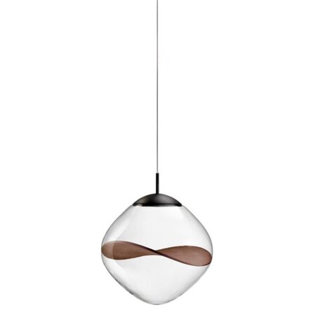 Lumina Pendelleuchte Aether von Lumina Mokka-Braun-Blütenblatt, 3000 K