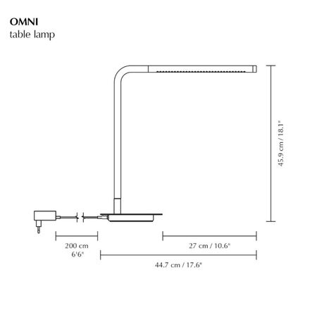Tischleuchte LED Omni von Umage