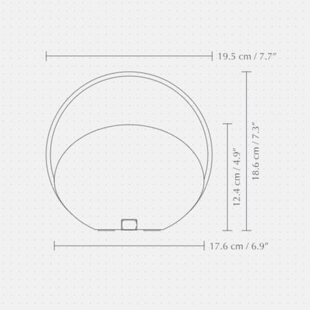 Umage Tragbare Akkuleuchte Orbit von Umage Weiss
