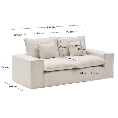 Kave_Home_Anarela_2_Sitzer_Sofa_Dimensions