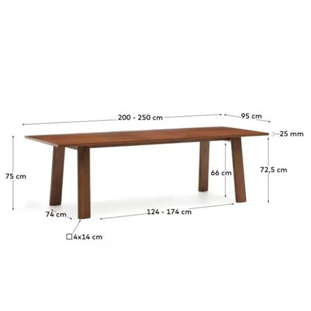 Kave_Home_Arlen_Ausziehtisch_Nussbaum_Dimesnions