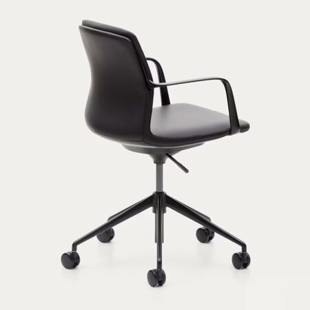 Kave_Home_Schreibtischstuhl_Nerlan_Schwarz_Leder_Schwarz_Gestell
