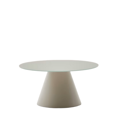 Kave Home Couchtisch Wilshire von Kave Home Ø: 80 cm / H: 40 cm, Grau