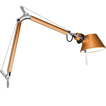 Artemide Tolomeo Micro mit Fuss von Artemide Orange
