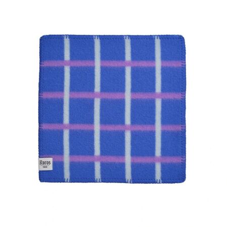 Røros Tweed Sitzkissen aus Lammwolle Knut von Røros Tweed Kobaltblau