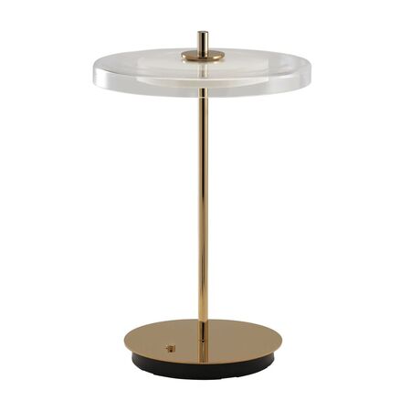Umage Aufladbare Tischleuchte Asteria Glass Move von Umage Messing poliert