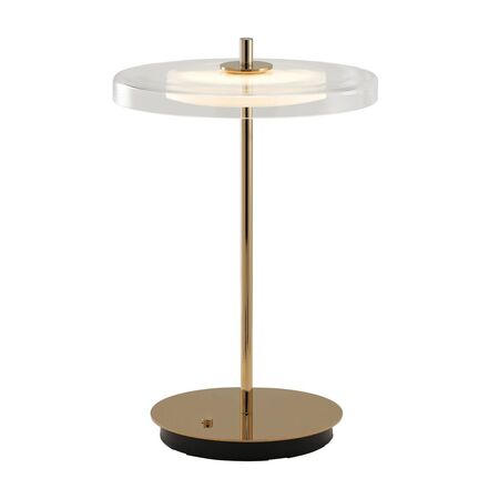 Umage Aufladbare Tischleuchte Asteria Glass Move von Umage Messing poliert