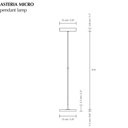 Umage Pendelleuchte Asteria Micro Monochrome von Umage 