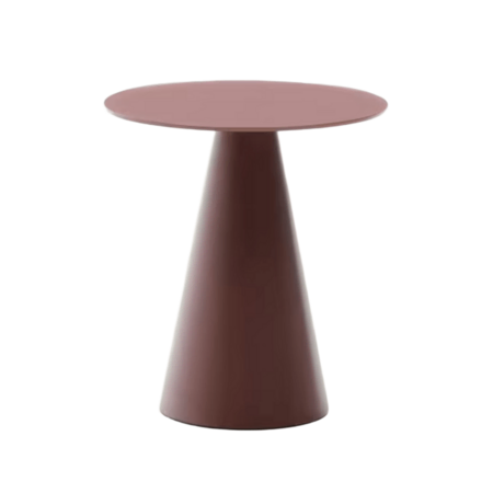 Kave Home Kave Home WILSHIRE - Beistelltisch Glas  Ø: 50 cm, Matt Terrakotta