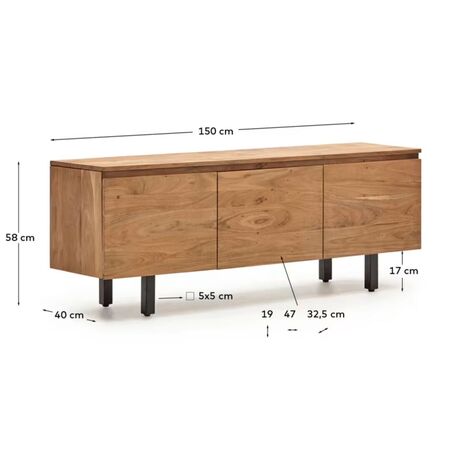 Kave_Home_TV_Möbel_Uxue_150_Dimensions