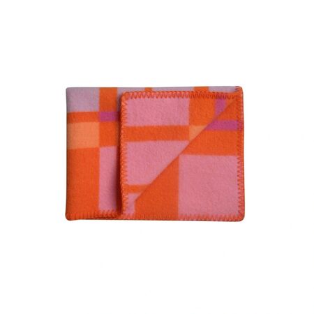 Røros Tweed Lammwolldecke City 135 x 200 cm von Røros Tweed Orange