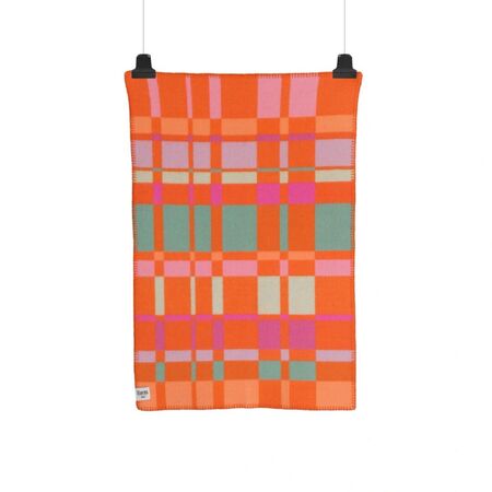 Røros Tweed,Lammwolldecke City 135 x 200 cm von Røros Tweed,orange,Wohntextilien,Plaids