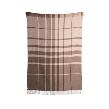 Røros Tweed Lammwolldecke Filos 135 x 200 cm von Røros Tweed Braun 