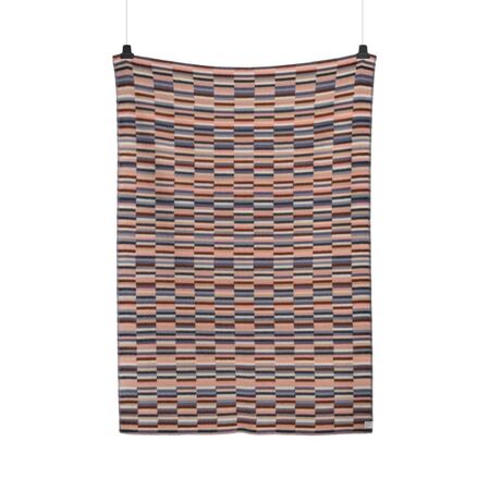 Røros Tweed Lammwolldecke Ida 135 x 200 cm von Røros Tweed Rosa Blue