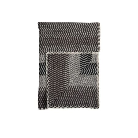 Røros Tweed Lammwolldecke Fri 150 x 200 cm von Røros Tweed Gray Day