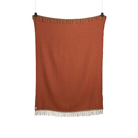 Røros Tweed Lammwolldecke Isak 150 x 210 cm von Røros Tweed Red Sumac