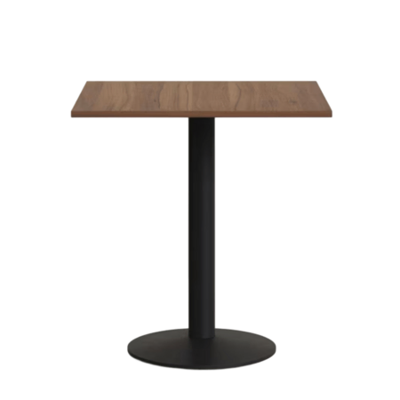Kave Home Tisch Melamin Esilda von Kave Home Nussbaum / Metallbein Schwarz lackiert