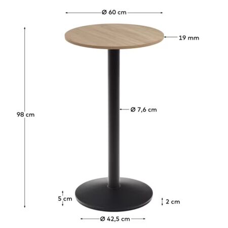 Kave_Home_Hoher_Runder_Stehtisch_Dina_Natur_Metallbein_Schwarz_60_cm_Dimesnions