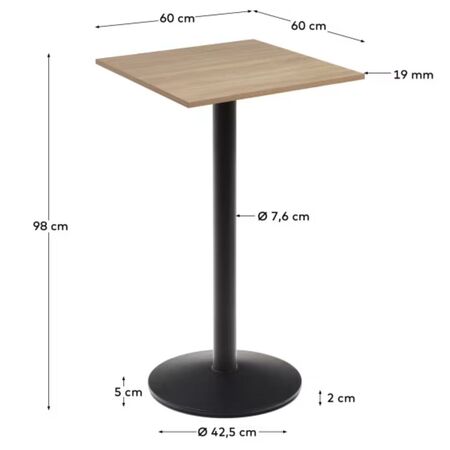 Kave_Home_Hoher_Stehtisch_Dina_Natur_Metallbein_Schwarz_60_60cmDimensions