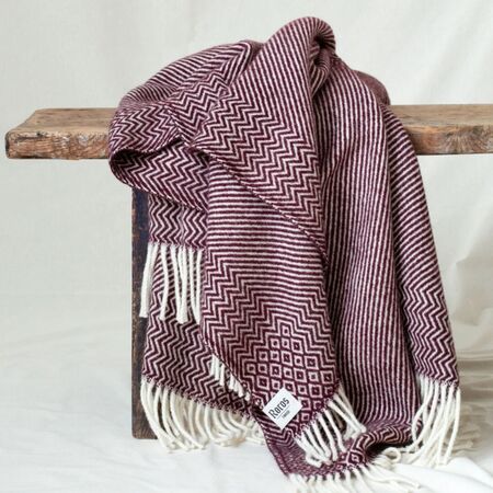 Røros Tweed,Lammwolldecke Kattefot 140 x 220 cm von Røros Tweed,Wohntextilien,Plaids