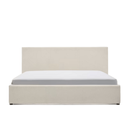 Kave Home Bett mit Bettkasten Nahiri von Kave Home B: 162 cm / Matratze - B: 150 cm / T: 215 , Beige