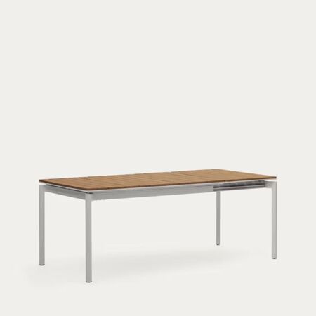 Kave_Home_Gartentisch_Canyelles_ausziehbar_Hellgrau_140-200_2