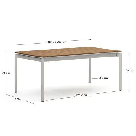 Kave_Home_Gartentisch_Canyelles_ausziehbar_Schwarz_180-240_Dimesnions