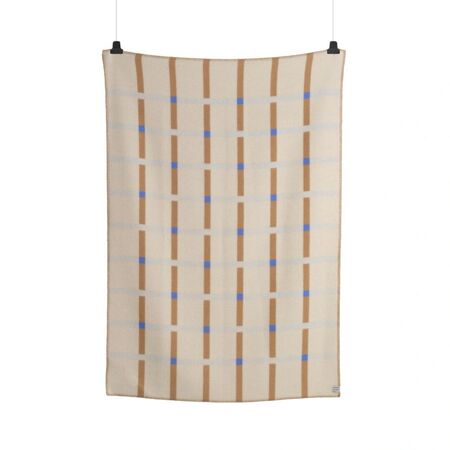 Røros Tweed Lammwolldecke Knut 135 x 200 cm von Røros Tweed Taupe