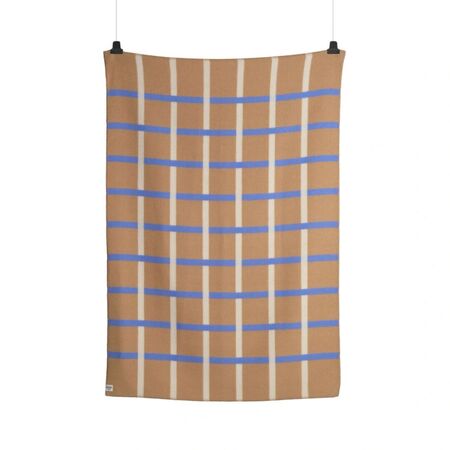 Røros Tweed Lammwolldecke Knut 135 x 200 cm von Røros Tweed Taupe