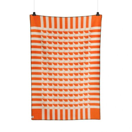 Røros Tweed Lammwolldecke Kvam 135 x 200 cm von Røros Tweed Orange