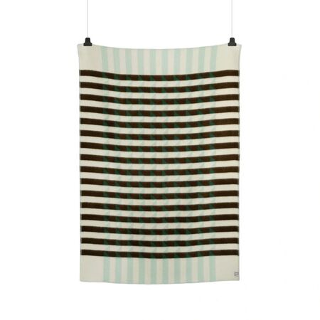 Røros Tweed Lammwolldecke Kvam 135 x 200 cm von Røros Tweed Green