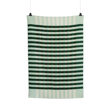 Røros Tweed Lammwolldecke Kvam 135 x 200 cm von Røros Tweed Green