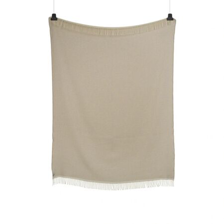 Røros Tweed Lammwolldecke Mello 150 x 210 cm von Røros Tweed Warm grey