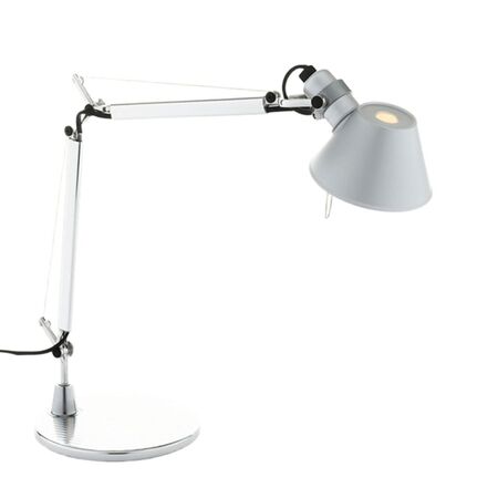 Artemide Tolomeo Micro LED mit Fuss von Artemide 2700K, Aluminium