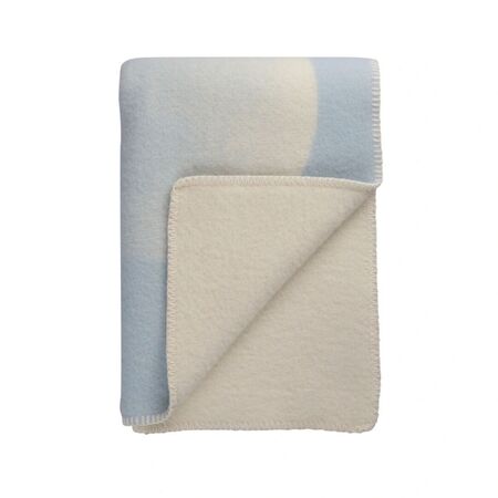 Røros Tweed Lammwolldecke Moon 135 x 200 cm von Røros Tweed Crescent Blue