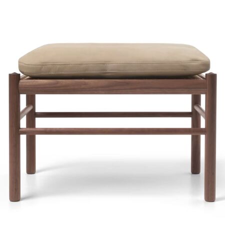 Carl_Hansen_Son_OW149_Footstool_Nussbaum_Terra_Leder_Marble