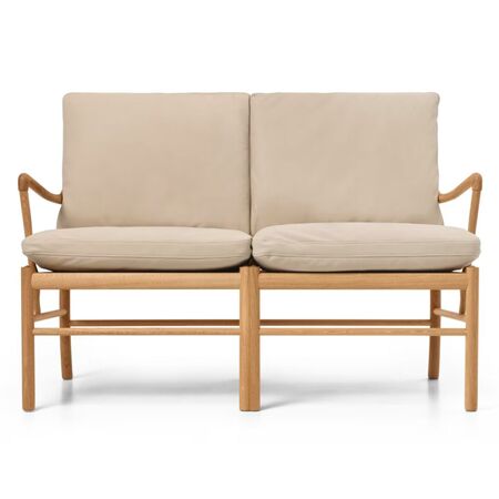Carl Hansen & Søn OW149-2 Sofa von Carl Hansen & Son Terra Lime 20365, Eiche geölt