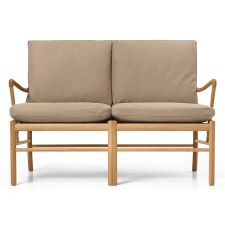 Carl Hansen & Søn OW149-2 Sofa von Carl Hansen & Son Terra Marble 20366, Eiche geölt