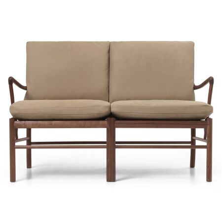 Carl Hansen & Søn OW149-2 Sofa von Carl Hansen & Son Terra Marble 20366, Walnuss geölt