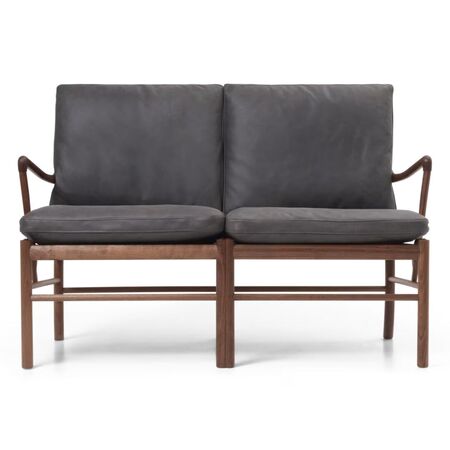 Carl Hansen & Søn OW149-2 Sofa von Carl Hansen & Son Terra Raku 20367, Walnuss geölt