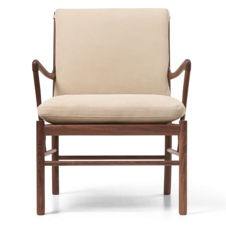 Carl Hansen & Søn OW 149 Chair mit Lederbezug von Carl Hansen & Son Terra Lime 20365, Walnuss geölt