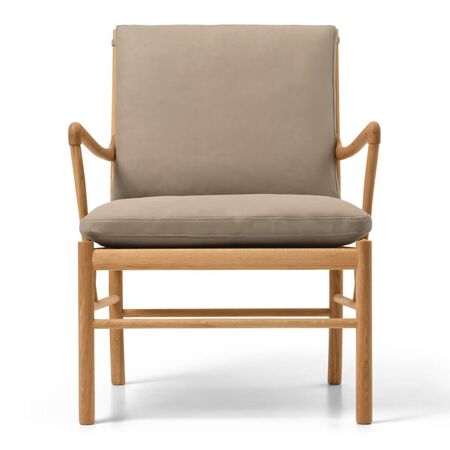 Carl Hansen & Søn OW 149 Chair mit Lederbezug von Carl Hansen & Son Terra Marble 20366, Eiche geölt