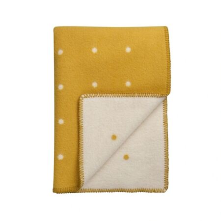 Røros Tweed Lammwolldecke Pastille 135 x 200 cm von Røros Tweed Sun Yellow
