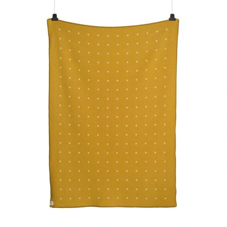 Røros Tweed Lammwolldecke Pastille 135 x 200 cm von Røros Tweed Sun Yellow