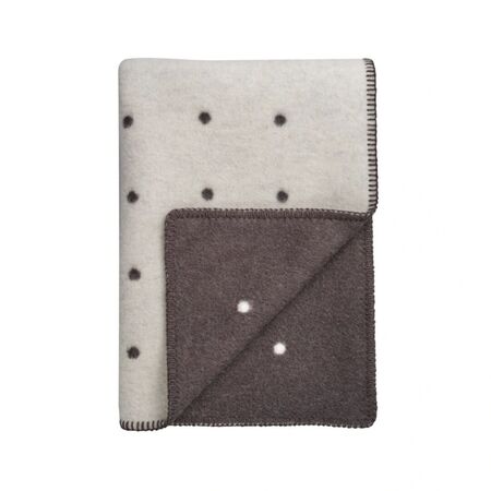 Røros Tweed Lammwolldecke Pastille 135 x 200 cm von Røros Tweed Black and White