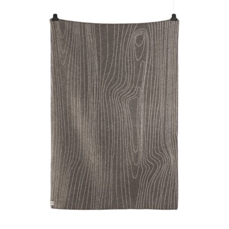 Røros Tweed Lammwolldecke Skog 135 x 200 cm von Røros Tweed Grau/Natur
